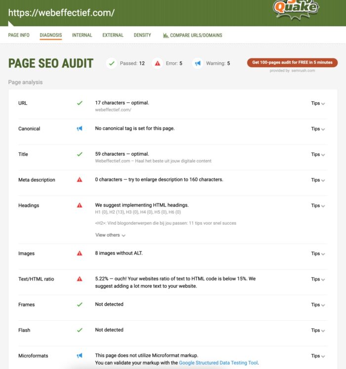 seoquake blogtrommel