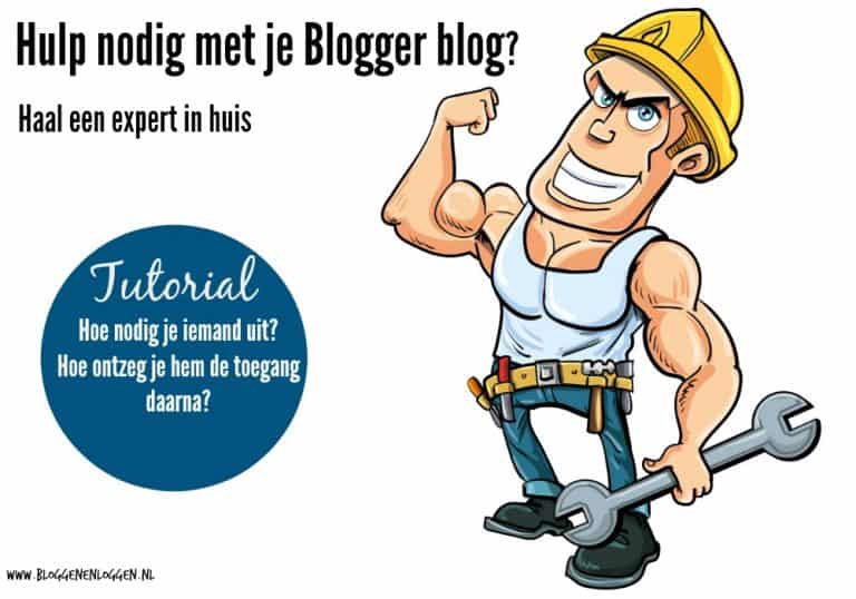 Hulp bij je Blogger blog
