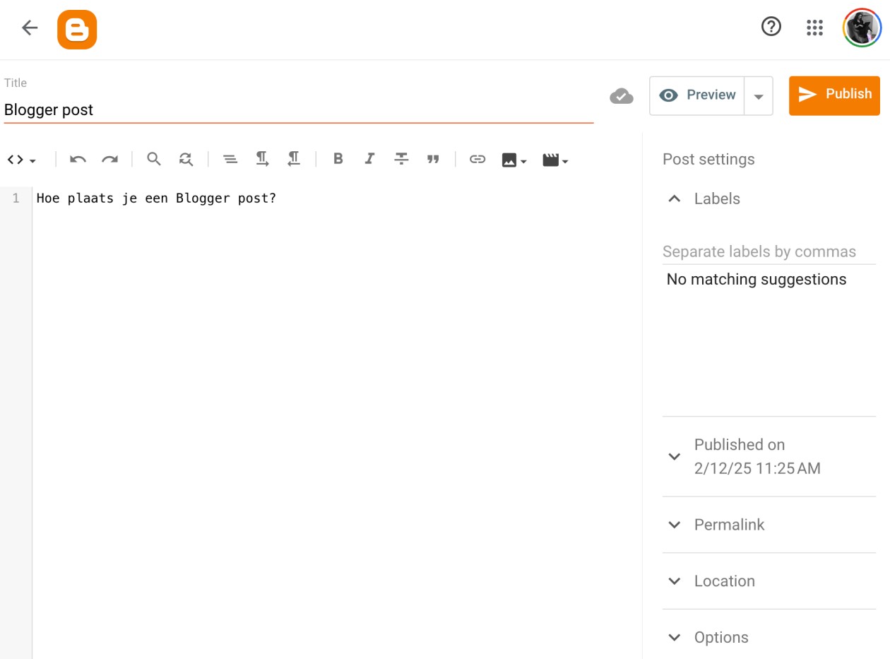 Blogger post maken - Hoe doe je dat? - Bloggen en loggen