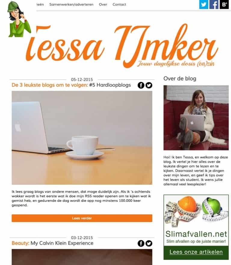Blog onder de loep: Tessa IJmker