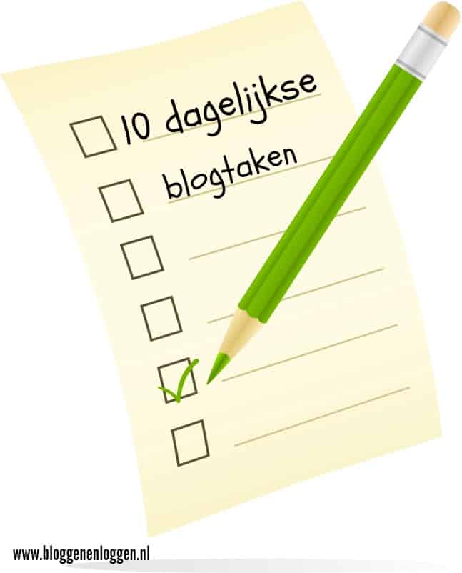10 dagelijkse blogtaken