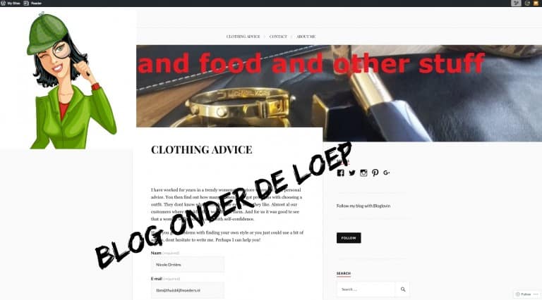 Blog onder de loep: Fashion and food and other stuff