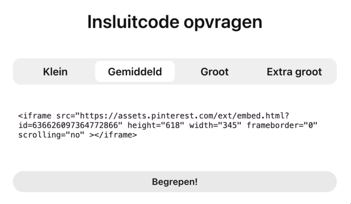 embed code