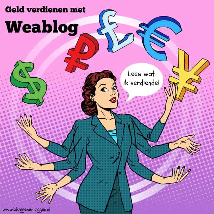 Weablog: geld verdienen met je blog