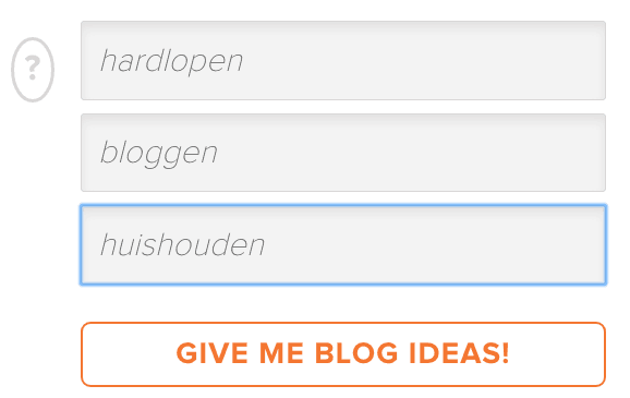 ideeën voor blogposts