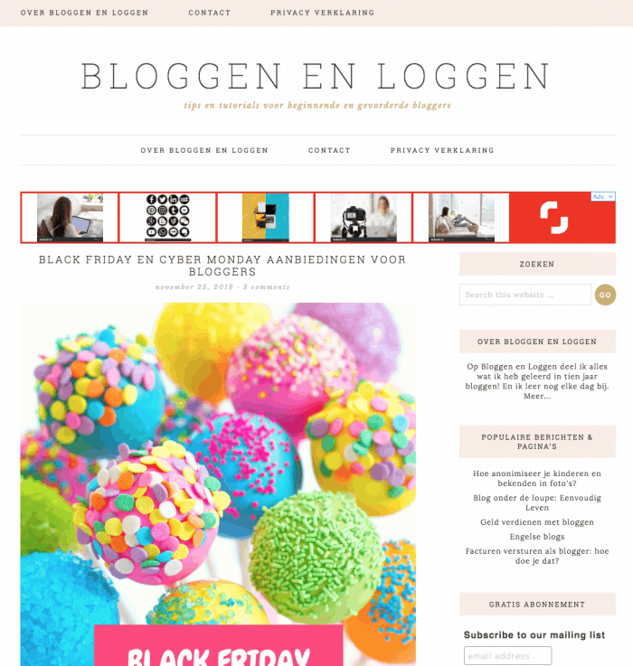 Bloggen en loggen