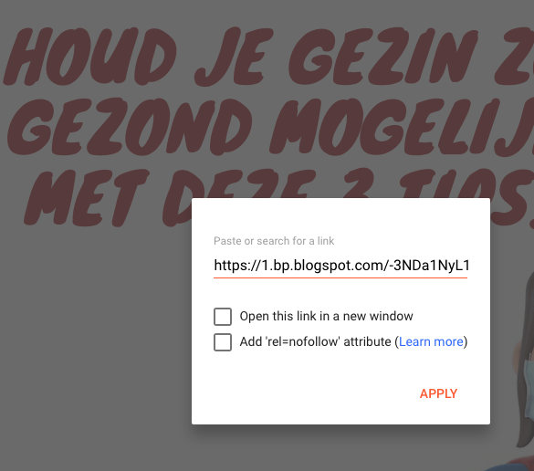 hyperlink toevoegen aan jpg