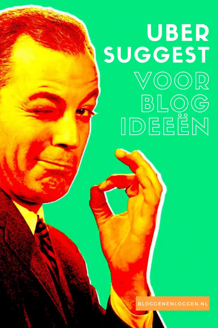 Ubersuggest keyword tool voor blogideeën!