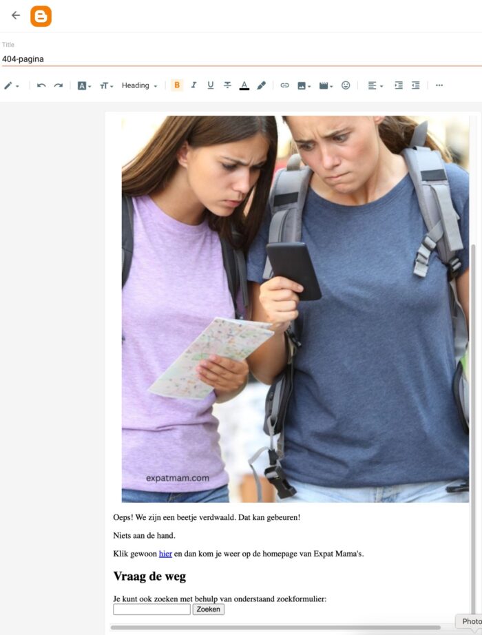 404 gepersonaliseerd