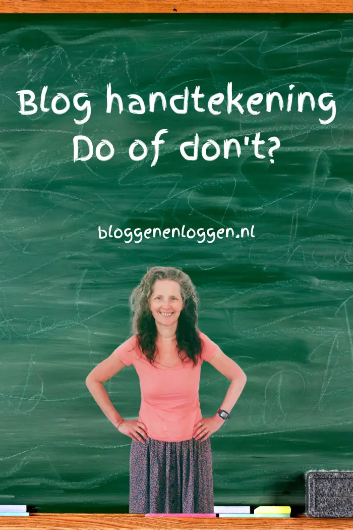 Blog handtekening: do of don’t?