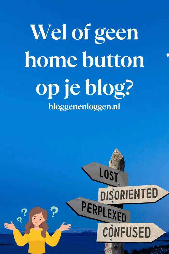 Wel of geen Home button op je blog? Dat is de vraag!