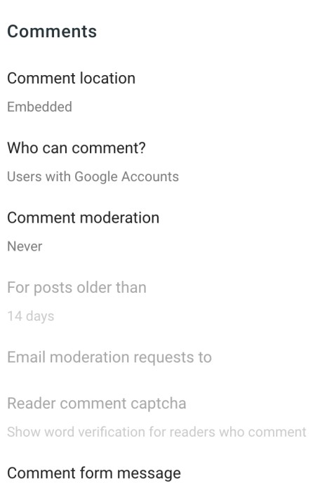 blogspot spam comments