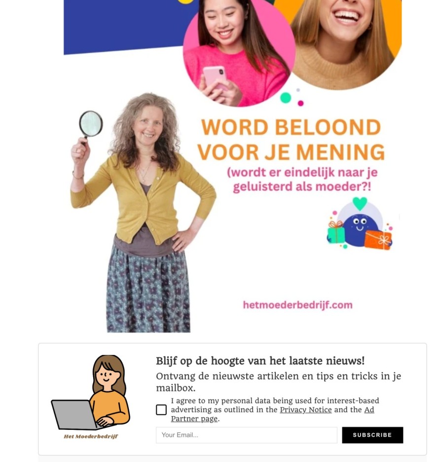 grow subscription popup